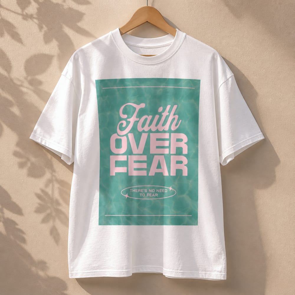 T-shirt mockup on a wooden hanger